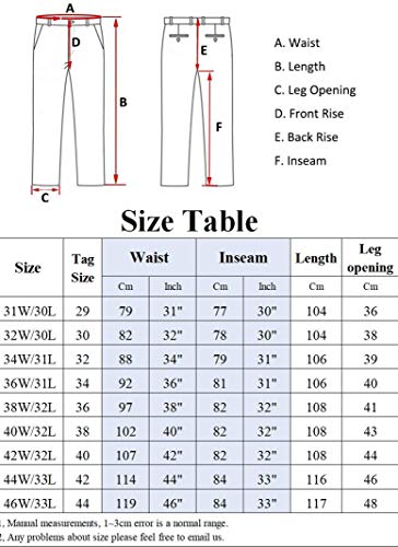 Gmardar Uomo Pantaloni Chino Elegante con Tasche
