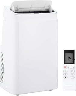 14000 BTU Portable Air Conditioners with Remote Control, 3-in-1 Free Standing Cooling AC Unit with Fan & Dehumidifier, Cools Room up to 750 sq.ft, Smart/Sleep Mode, 3 Speed, Auto Swing, 24H Timer