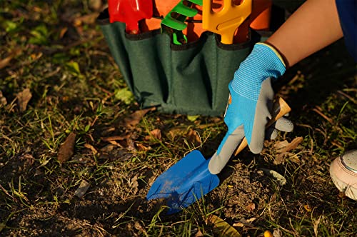 Kids Gardening Tool Set – Gardening Tools Kit Includes Shovel, Rake, Fork Trowel, Children's Garden Kit With Sun Hat, Apron, Gloves, Tote Bag, Sprayer And Bucket, Outdoor Play Toys Gift For Kids #TOP3