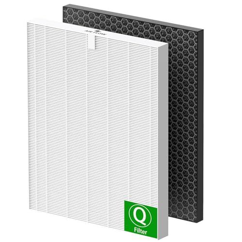 Image of Smilyan 5510 5520 HEPA Replacement Filter Q for Winix 5510 5520 Plasmawave air purifier, Includes 1 x True HEPA + 1 x Activated Carbon Pre-Filters, Part# 1712-0123-00