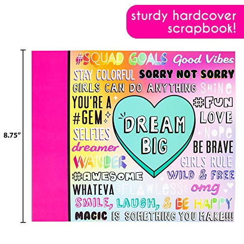  FaCraft Scrapbook Kit for Teenage Girls (8x8,Green)