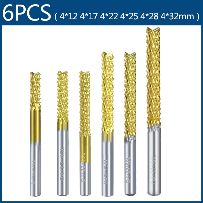 Fraise à bout en titane de 4mm pour une découpe CNC nette sur PCB