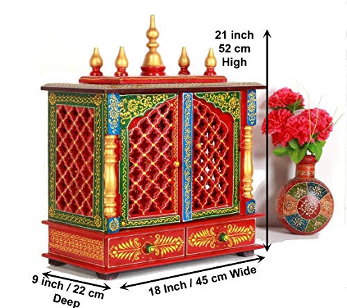 Mandapam en bois autel de prière compact pour appartement - 2