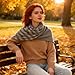 MEKUTV Warm Shawl Scarf For Women Winter Triangular Wrap Soft Oversized Cover Fashionable Gift Cervical Care Warm Neck Scarf