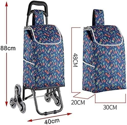 Einkaufstrolley Zusammenklappbarer Einkaufswagen Zusammenklappbarer Einkaufswagen, Treppensteigwagen Hält Bis Zu 25 Kg… – Bild 4