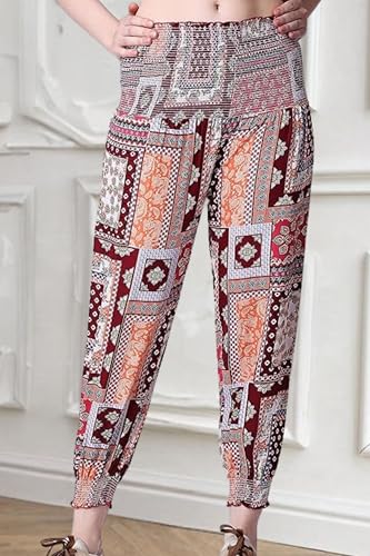 Image of POPWINGS Casual Boho Printed Joggers for Women || Stylish Western Women Joggers for Summer || Pull-On Women Joggers Pants || Women Joggers for Summer