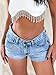 Justalwart Denim Shorts Women Stretchy Pull Up Jeans (US 8-10)