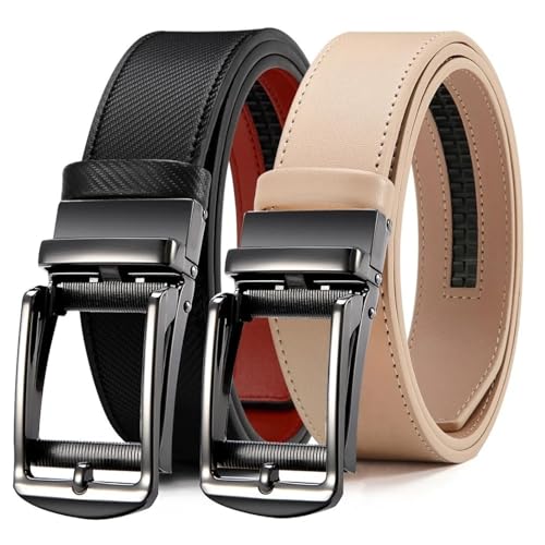 Genuine Leather Belt For Men, Luxury Fashion Strap, Suitable For Jeans & Trousers, 115cm (45.28 Inches)
