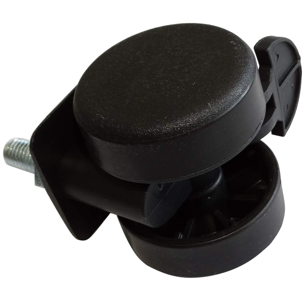 Set 4 Ruote Mobili Girevoli 360° - Capacità 40 Kg Caduna, Vite M10x13 Mm, Inserti Filettati - Per Mobili, Carrelli, Scaffali