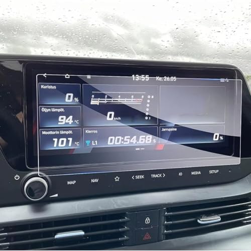 Film protection écran LCD GPS 10,25 pouces verre trempé Hyundai i20 N Line