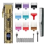 Haarschneidemaschine für Männer, 5-in-1 Elektrischer Haarwasch-Trimmer für Männer, USB wiederaufladbar, wasserdicht, Bartform-Clip, Fellpflegeset