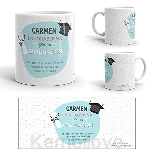Kembilove Taza Graduación Personalizada nombre -