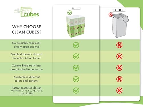 Miniatura 5 de Botes de basura desechables de 13 galones (paquete de 3) con bolsas de basura ajustables, contenedores de basura reutilizables y reciclaje para