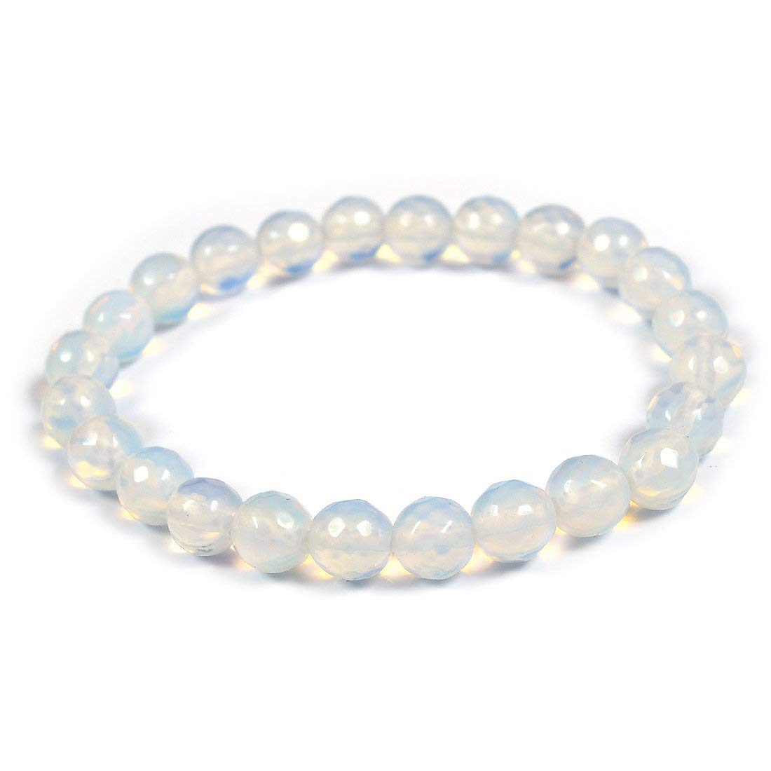 Reiki Crystal Products Natural Opalite Bracelet Crystal Stone 8 mm DC Bead Thread Bracelet for Unisex (B07D3RGYFM) Amazon Price History, Amazon Price Tracker