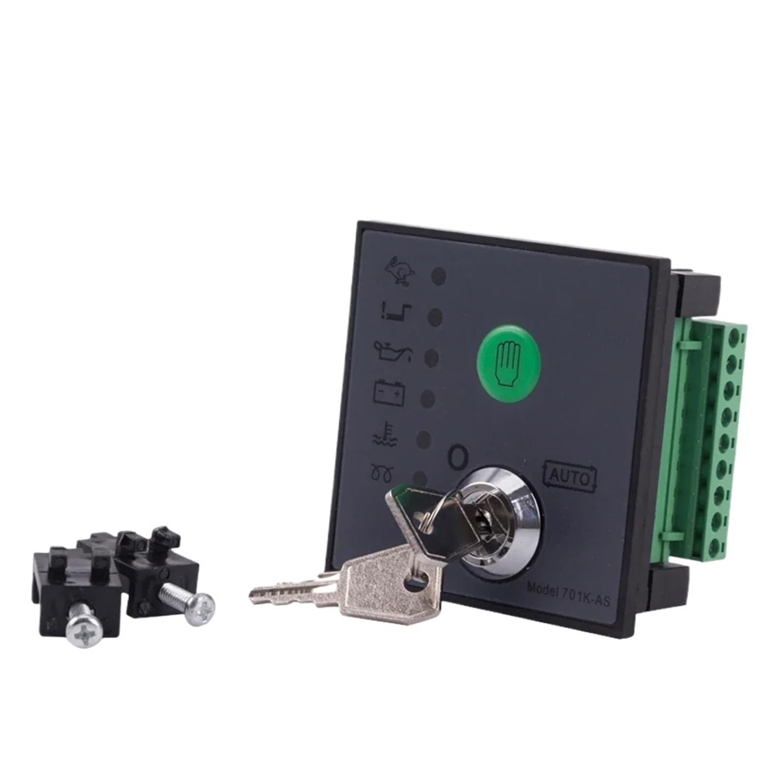 1 Unidad de Controlador de generador diésel de Arranque automático, Kit de Placa de Circuito de Panel electrónico Manual del Controlador de Grupo electrógeno 701K-AS