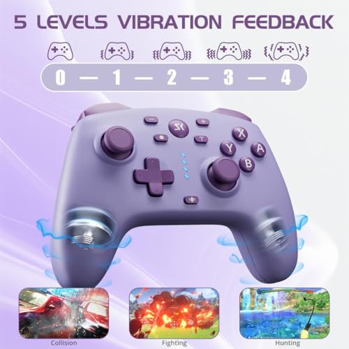 Image of Wireless Switch Controller for Switch /Switch 2 /OLED /Lite (Purple + Yellow)