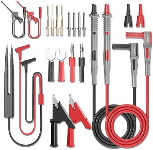 Goupchn Multimeter Test Leads Kit 21PCS Digital Electrical Test Probes ...