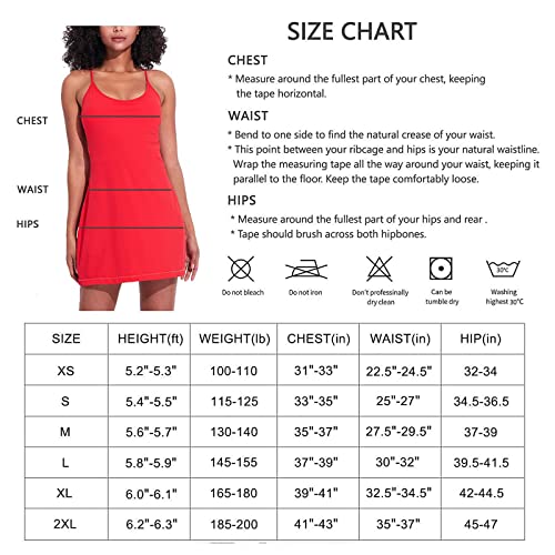 Vestido feminino para exercícios sem manga tênis golfe atlético com bolsos para ioga