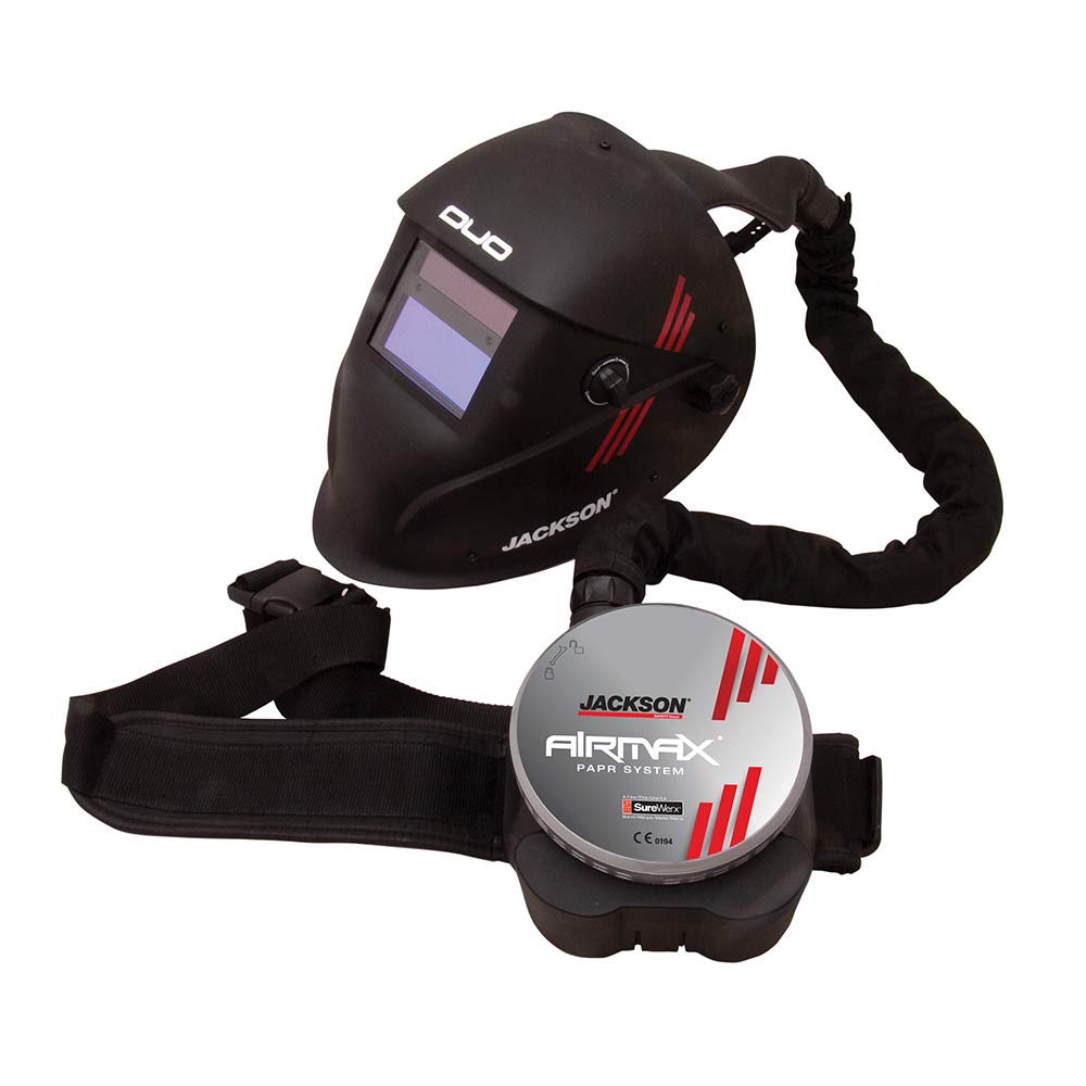 Jackson Safety J7050 Airmax PAPR System with Duo Welding Helmet and 4/9-13 ADF
