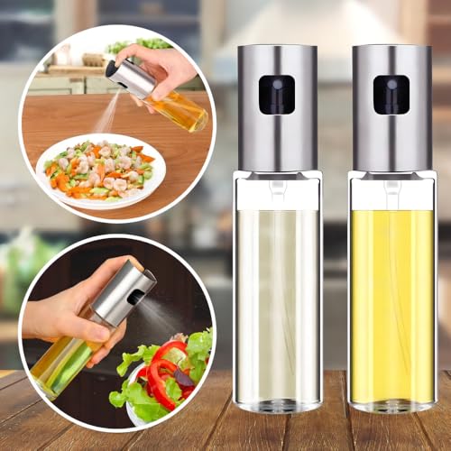Kit 2 Borrifador Spray Azeite Vinagre Óleo Temperos Multiuso Pulverizador Galheteiro para Cozinha Pr