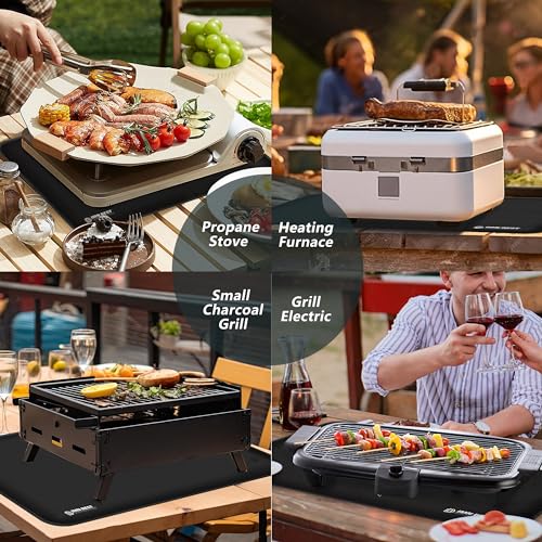 Feuerfeste Grillmatte 40x30cm - Hitzebeständig Bis 550°C Für Grilltische