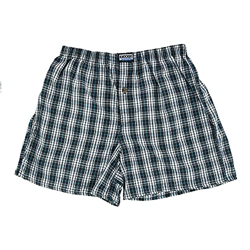 Knocker Men's Classic Plaid Cotton Boxer Shorts Underwear2