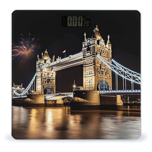 Báscula digital Night London Tower Bridge para peso corporal miniatura 1