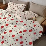 Matériau doux et confortable : Cette parure de lit est fabriquée en microfibre brossée de haute qualité, douce, légère et respirante. Hypoallergénique et agréable au toucher, elle régule la température pour un confort optimal toute l'année, offrant une sensation de douceur exceptionnelle