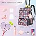 LotusLift Tennis Bag, Badminton & Pickleball Backpack for Women, Men holds 2 Racket Paddles | Ventilated Shoe Compartment