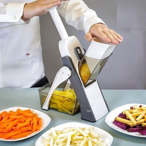 Multifuncional Food Chopper Mandoline Slicer Cortador e Fatiador de Verdura e Legumes.
