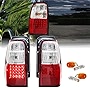 USR DEPO 96-02 4 Runner Tail Lights - Plug and Play LED Rear Tail Lamps Set (Left + Right) Compatible with 1996-2002 Toyota 4Runner (Red / Clear Lens, Amber Bulbs / Sockets Included))