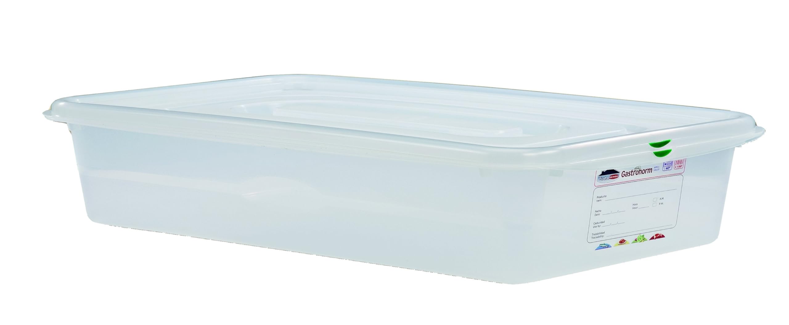 Boîtes de conservation GN 1/1 100 mm 13L en lot de 6 pour stockage alimentaire