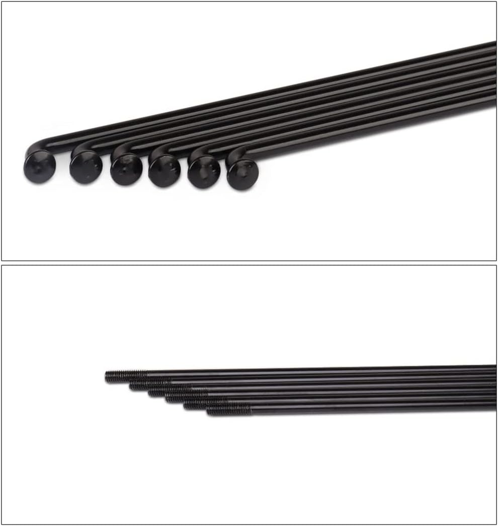 Bicycle Parts Replace Spokes, 13G Bicycle Spokes Carbon Steel 20 Pieces J Bend Bicycle Spokes with 12 mm Nipples 100~292 mm Bicycle Spoke for Tricycle Bicycle Ebike(100 mm)