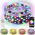 Ollny Smart Christmas Lights 66FT 200LEDs, Color Changing Christmas Tree Lights App & Remote Controlled, RGB String Light with DIY Music Timer for Outdoor Indoor Holiday Xmas Decorations