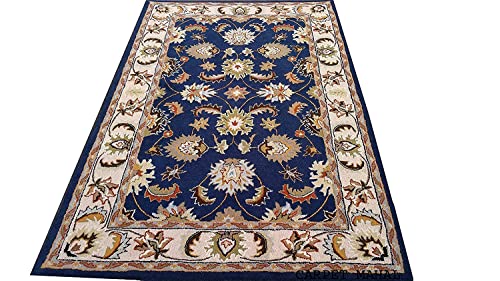 Image of Carpet Mahal Export Quality Handmade Tuffted Pure Woollen Carpet for Living Room Bedroom Size 12 x 18 feet (360X540 Cm) Color-Multi