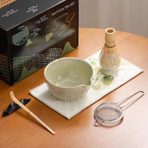 DWEHIXBUY Matcha Whisk Set - 7 Piece Kit