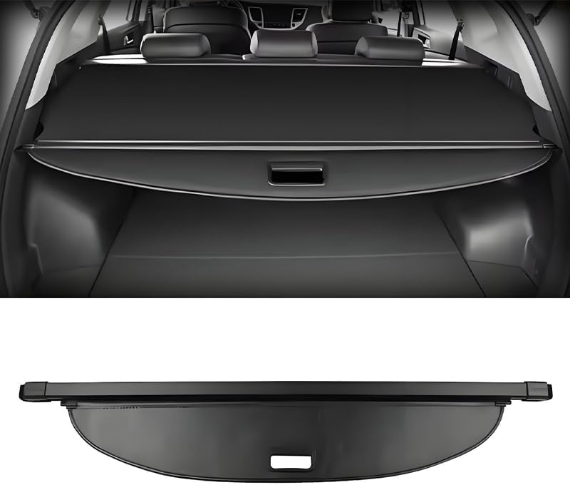 Estante de paquetes retráctil Opel Mokka X negro contra robos y rayos solares en maletero