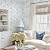 Ismoon Floral Peel and Stick Wallpaper Boho Blue and White Contact Paper Watercolor Stick on Wall Paper Removable Self Adhesive Vinyl Wallpaper for Bedroom Accent Wall Cabinet Decor 17.3x78.7in