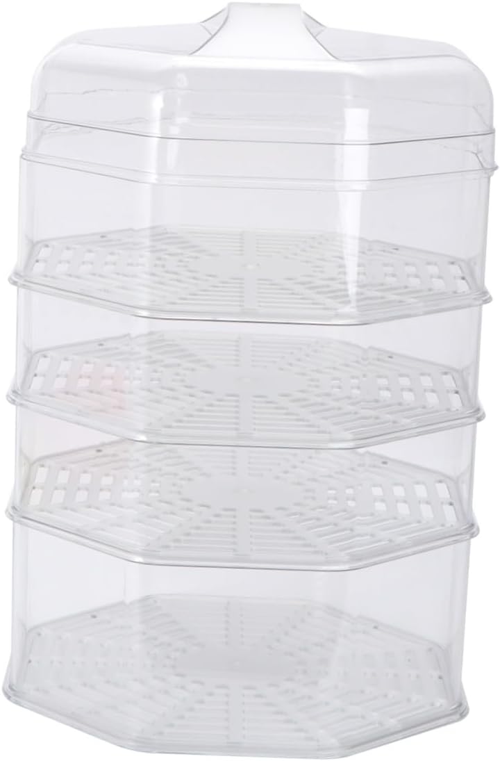 VICASKY 5pcs Multi-layer Thick Food Cover Set with Lid, Dustproof Thermal Insulation Dish Covers for Home Kitchen and Dining Table Food Storage