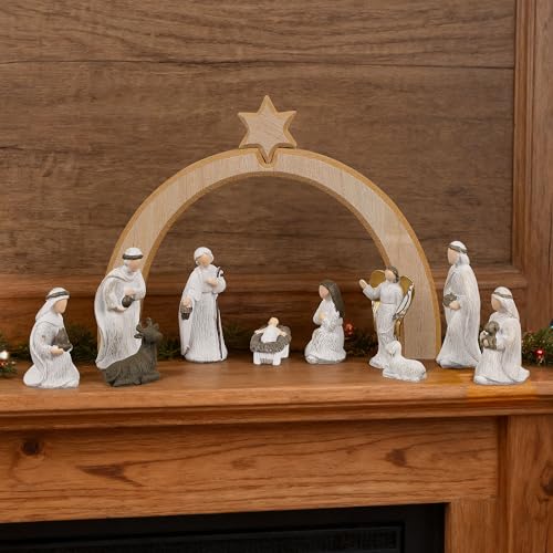 Treewoll 11 Pcs Christmas Scene Nativity Set