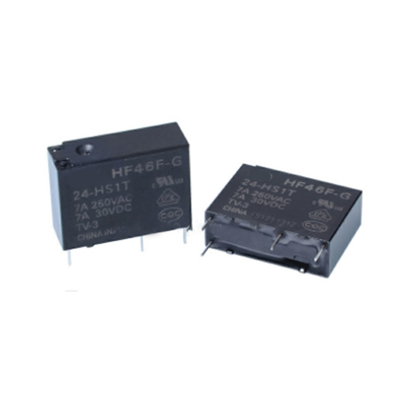 PKNVKZIDK 10PCS HF46F-G-24-HS1T 4PIN HS1T 24V 7A Relay DIP4