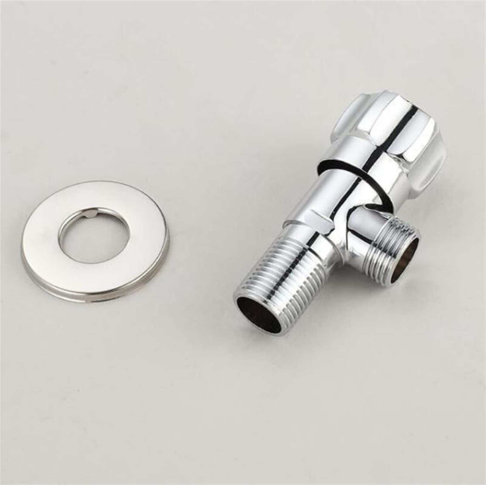 Valvola a triangolo in lega di zinco, tutto il nucleo della valvola in rame Ispessimento Valvola di arresto dell'acqua Scaldabagno Cucina Bagno Valvola ad angolo WC 1 pezzo (Size : Cold water valve)