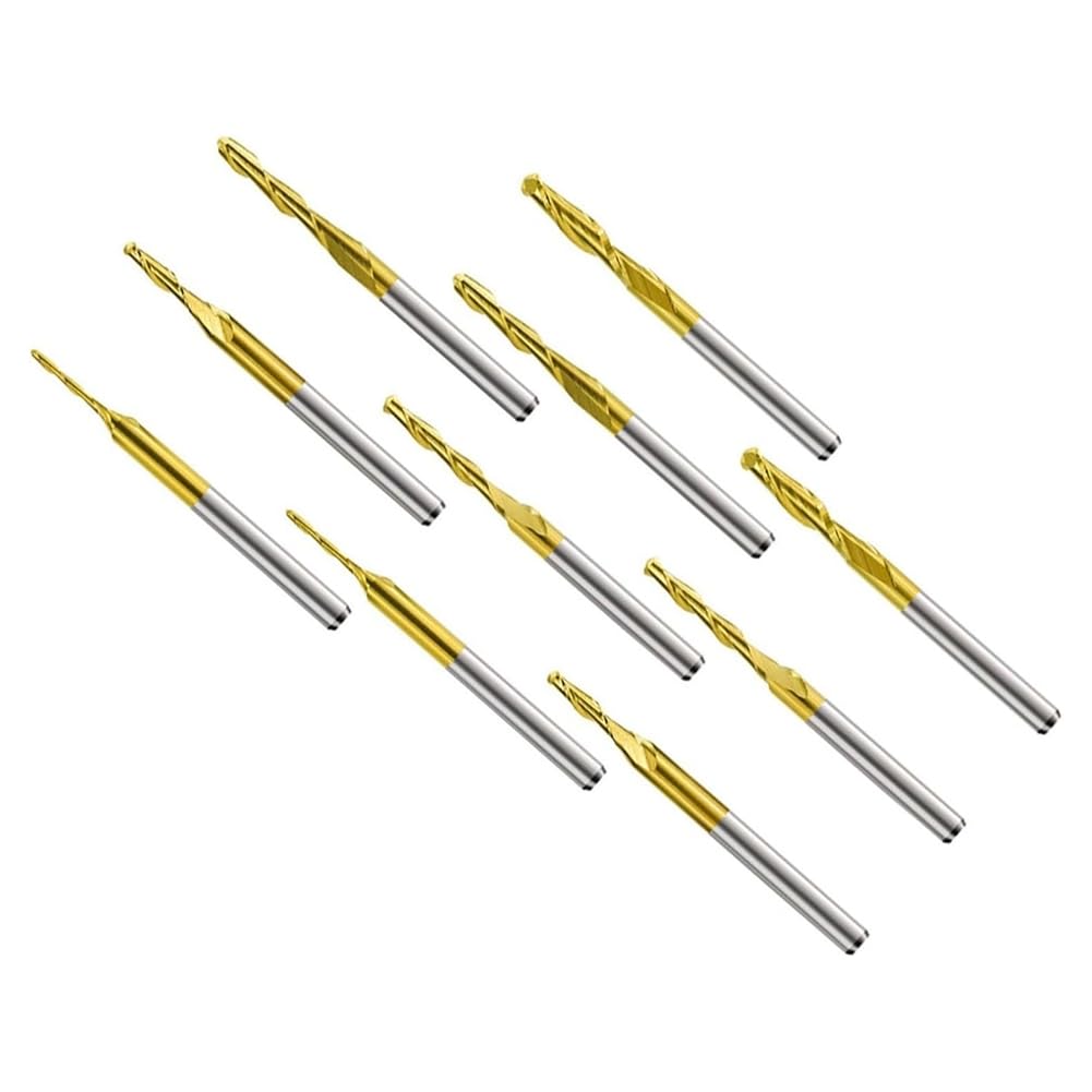 Kugelfräser Vollhartmetall Spirale Metall 1/8 Schaft
