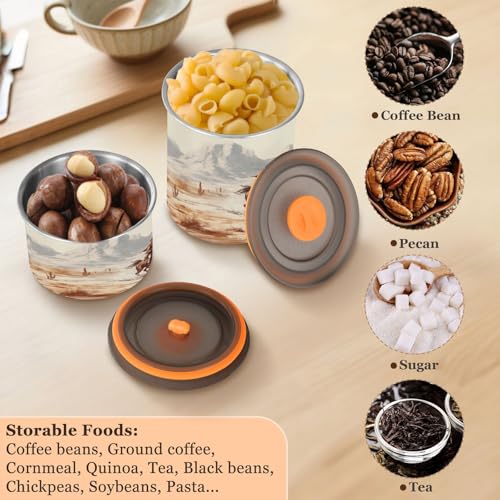 Lata hermética para café de acero inoxidable 500ml miniatura 5