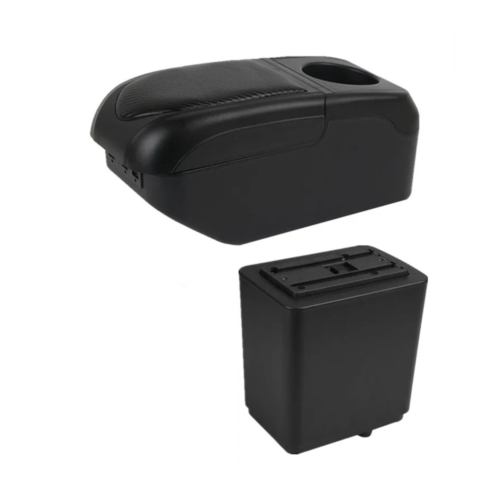 GBGWRMRYX Center Armrest Box For Citroen For Berlingo Car Armrest Box Dedicated Retrofit Storage Box Replacement Accessories Arm Rest(S1 black-black 6USB)