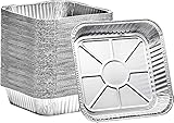 Moldes cuadrados de gran tamaño de 20 x 20 x 5 cm que seguramente pueden sostener y almacenar tus pasteles, pan, galletas, lasaña mientras horneas a calor superior. Perfecto para horno y hornear
