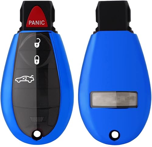 Funda inteligente para llavero con control remoto para Dodge Grand Caravan Charger Challenger Durango Journey Ram Dart Magnum Chrysler 300 Town