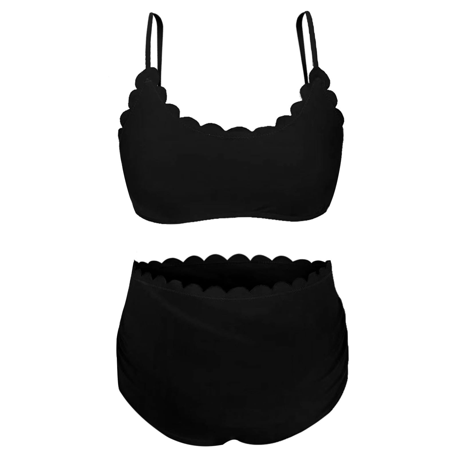 Traje de baño de maternidad de dos piezas para mujer, bikini de cintura alta, cómodo tankini con parte inferior para embarazo, verano, playa, piscina, vacaciones