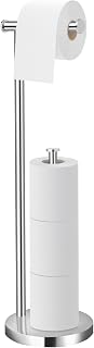 Toilettenpapierhalter stehend 2-in-1, Klopapierhalter Badezimmer, Toilette