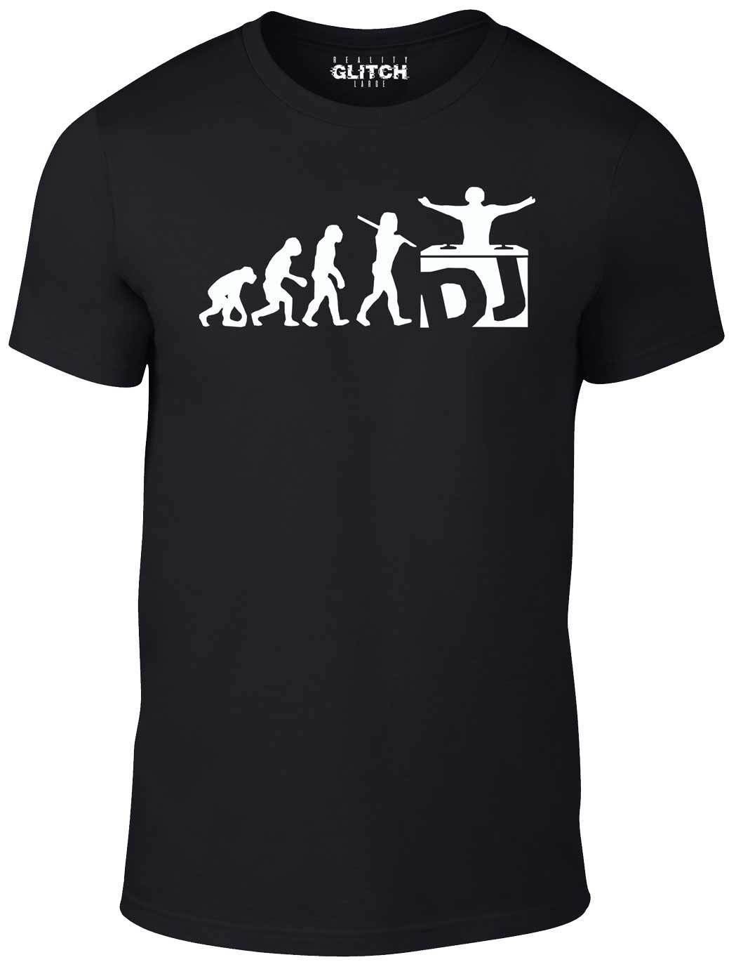 Reality Glitch Unisex Black Dj Evolution T Shirt